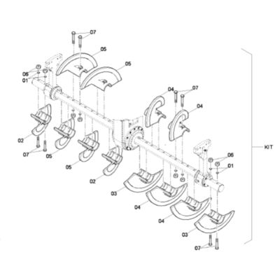 高品質のアスファルトペーバーのオガーブレードキット SD2500 DF145CS PN 4812027478