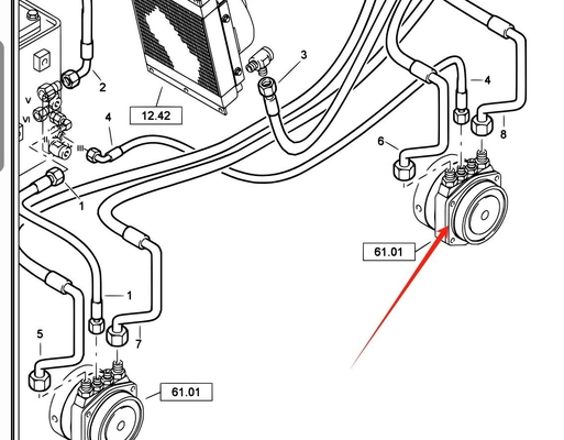 05819031 ウォーキングモーター 減速器 BW138AC 道路ローラー用の移動減速器